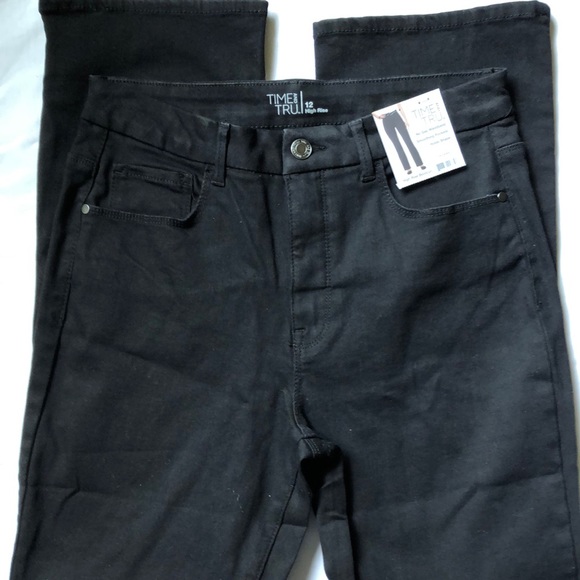 Pants womens new size 12 high rise 65% cotton - Picture 2 of 3